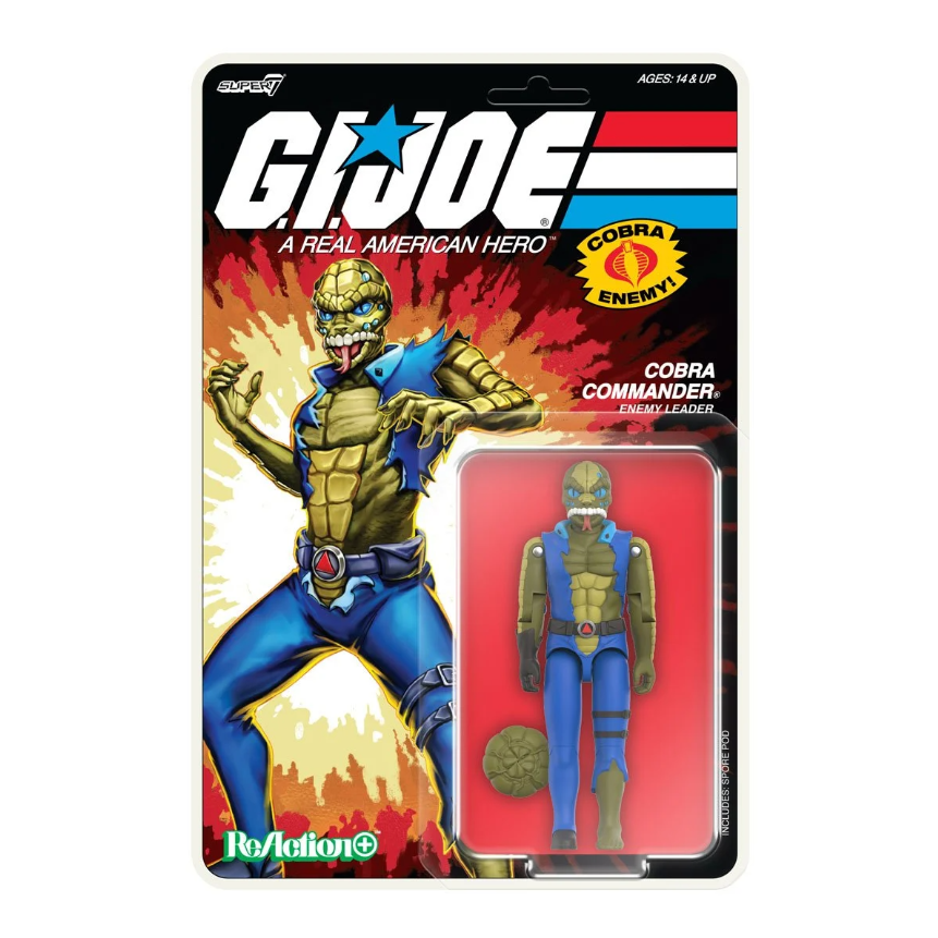 G.I. Joe Cobra Commander (Once a Man) 3 3/4-Inch ReAction+ Figure