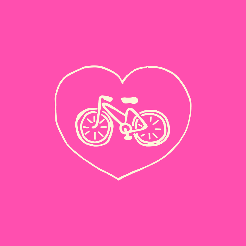 RADiologie Altenburg: Herz mit Fahrrad Rad-Liebe