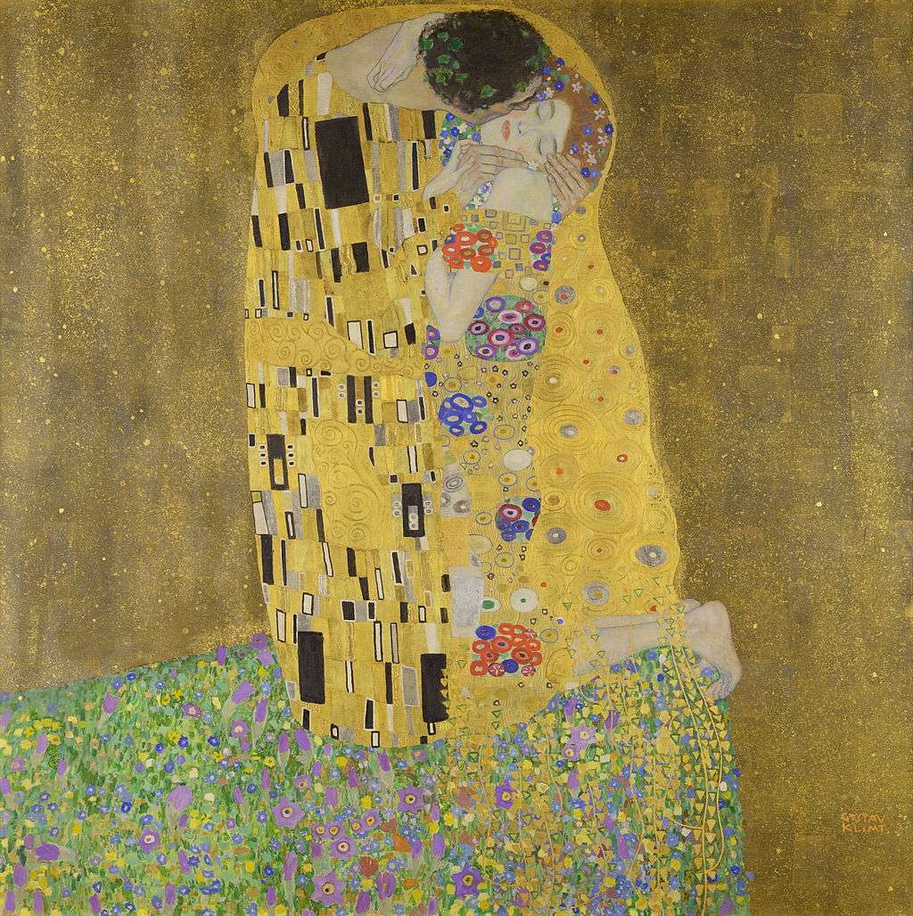 couple enlacé, tableau de Klimt très connu