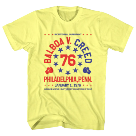 Bicentennial Superfight Balboa V. Creed Rocky T-Shirt
