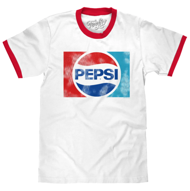 Vintage Logo Pepsi Ringer Shirt