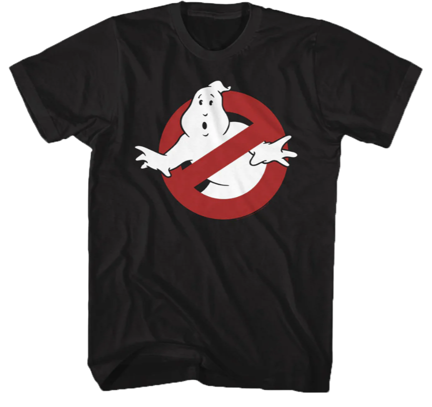 No Ghost Logo Real Ghostbusters T-Shirt from 80sTees.com