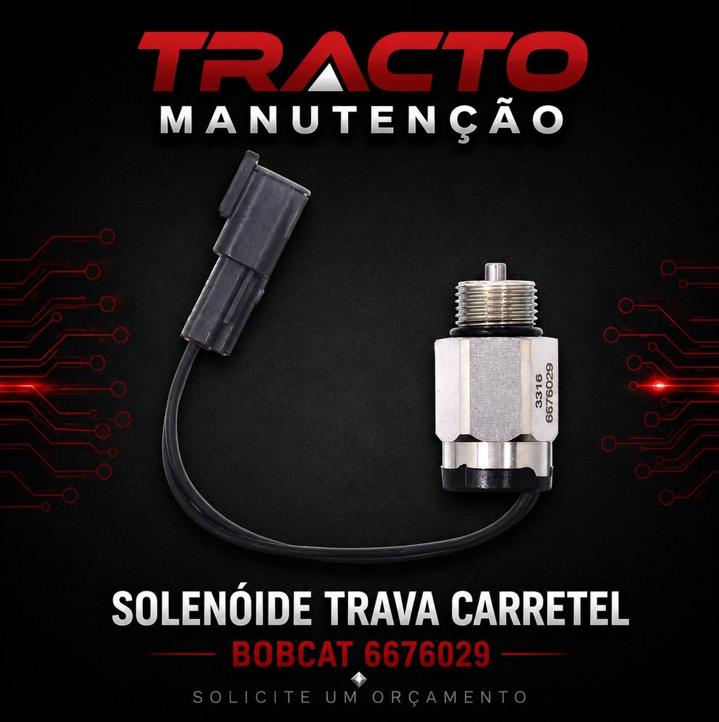 6676029 - Solenóide Trava Carretel Bobcat