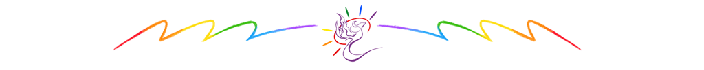 a colorful picture of a phoenix with a rainbow - colored background
