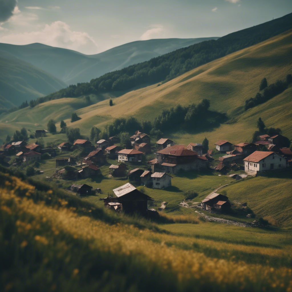 kosovo's landscape and house