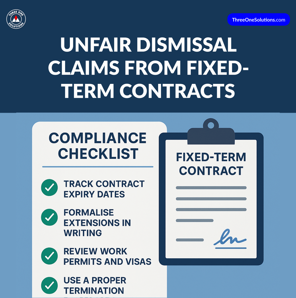 Compliance Checklist for Unfair Dismissal Claims From Fixed-Term Contracts