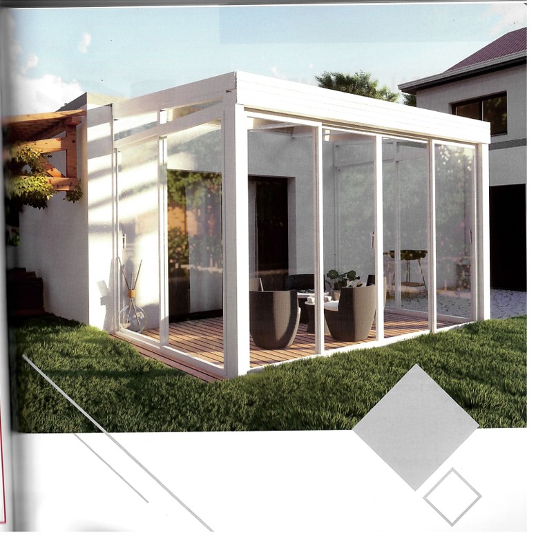 Photo de véranda sur mesure + fenetre sur mesure + coulissant aluminium + verre + fenetre