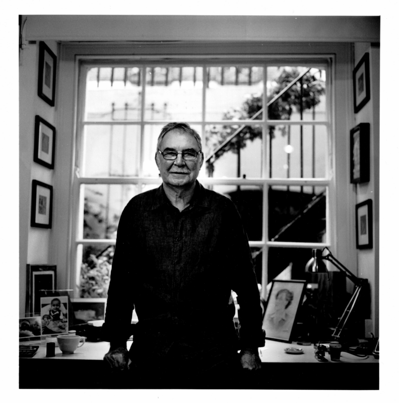 Master printer and fine art photographer Adrian Ensor in his studio and darkroom in London. Author: Slawek Dejneka