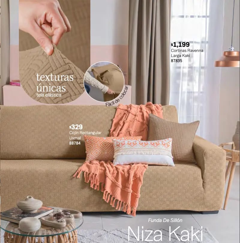 Funda de sillon modelo Niza Kaki de la marca Vianney