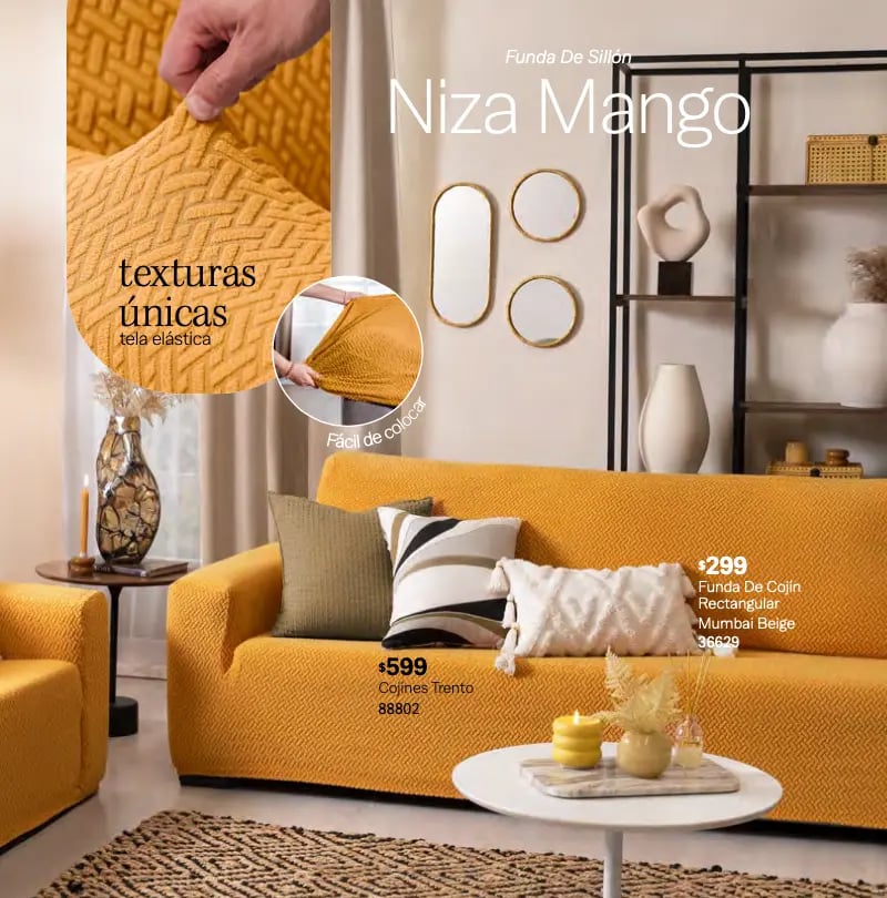 Funda de sillon modelo Niza Mango de la marca Vianney