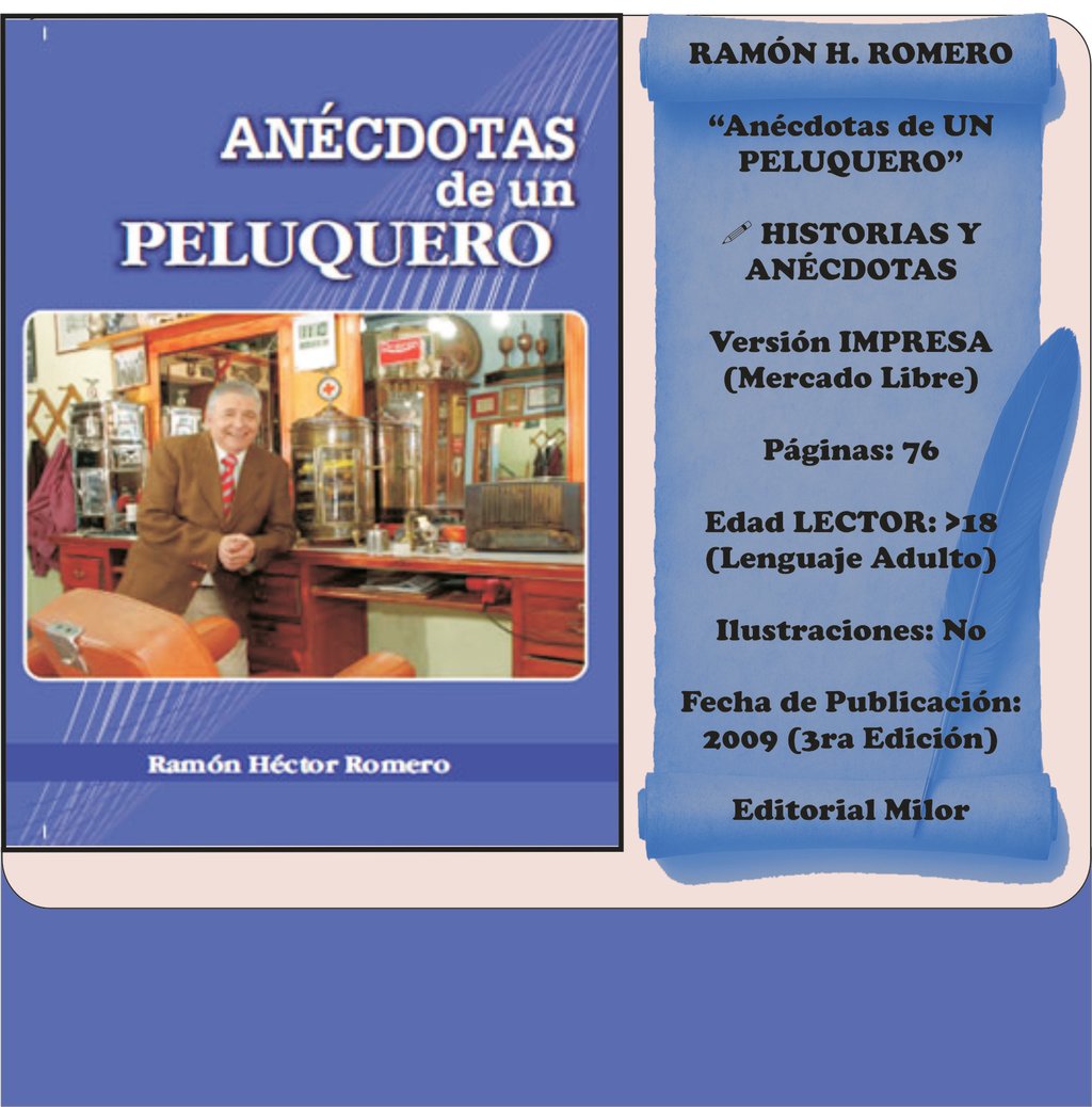 Libro Anécdotas de un Peluquero