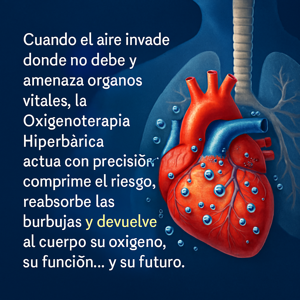 Potencia la recuperación en embolia gaseosa postquirúrgica