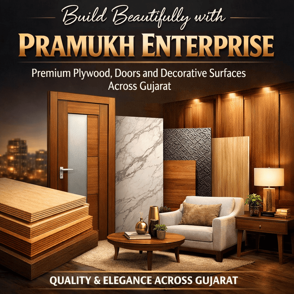 Build Beautifully with Pramukh Enterprise-Premium Plywood, Doors & Decorative Surfaces india