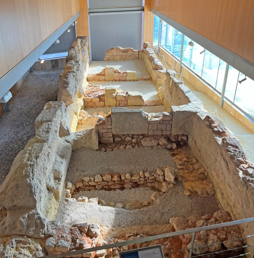 The Punic Wall Museum in Cartagena preserves the remains of the colossal wall that the Carthaginians