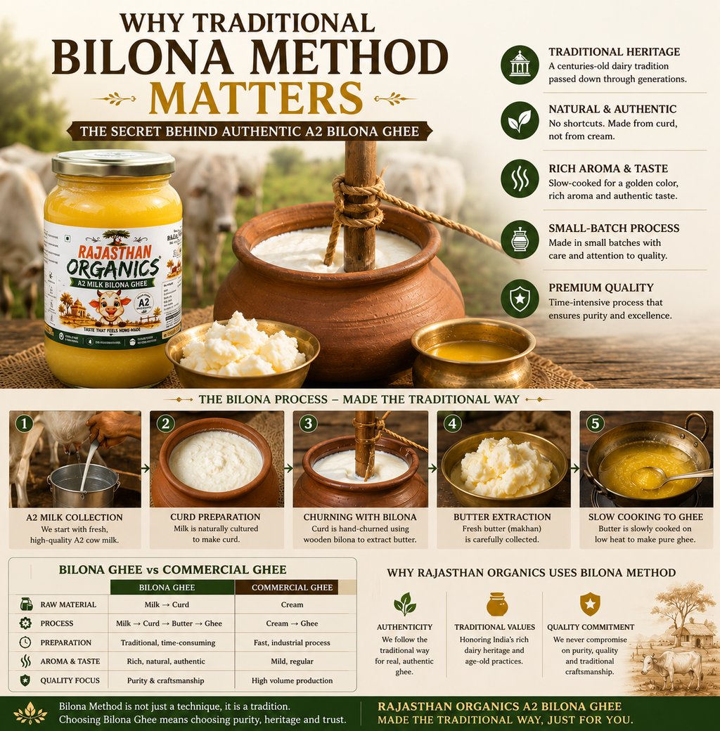 Traditional Bilona Method of Making A2 Bilona Ghee