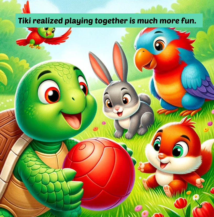 Tiki the Turtle Book Page