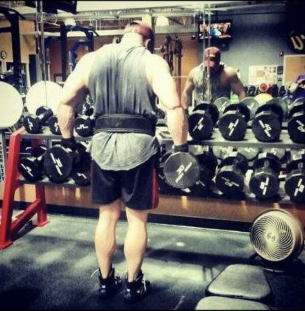 Dr. Scott Albano working out