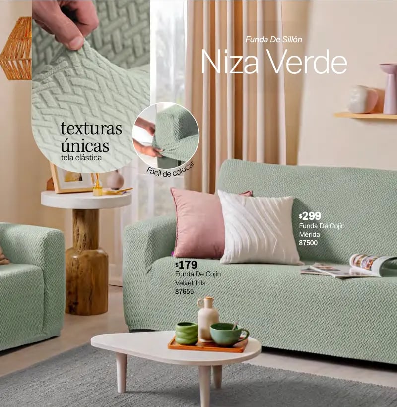 Funda de sillon modelo Niza Verde de la marca Vianney