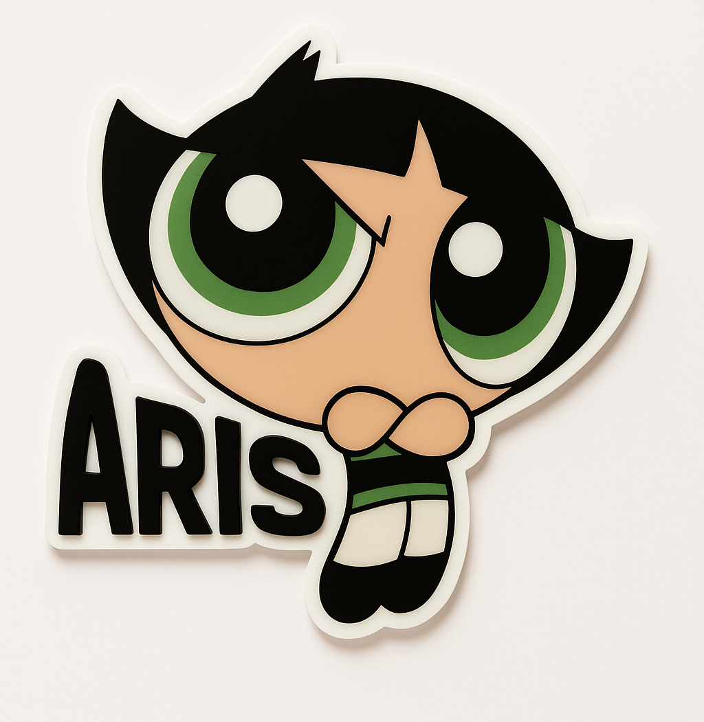 “Emblema infantil personalizado con diseño colorido y nombre en relieve.”