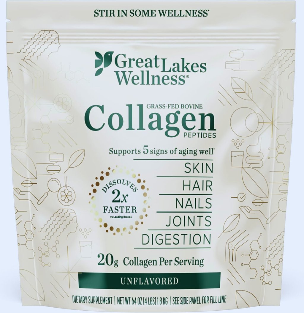 grass fed bovine collagen peptides for anti ageing by GREAT LAKES WELLNESS