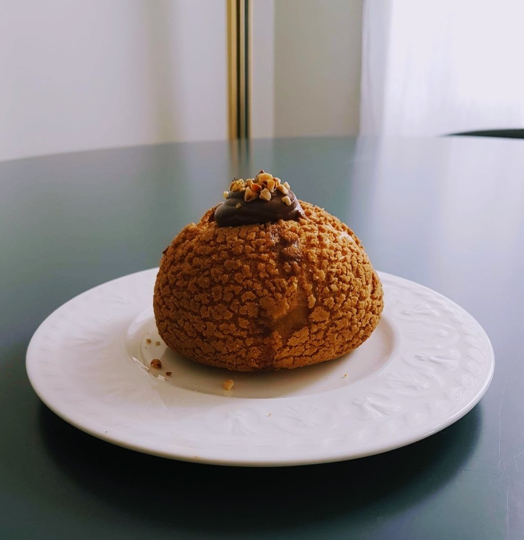 Chou craquelin chocolat