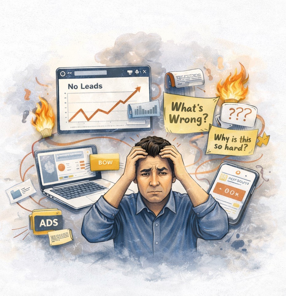 Edmonton business struggling with online growth, low leads and poor marketing results