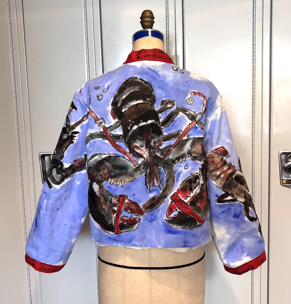 "Lobster Jacket" - Acrylic on Duck Canvas