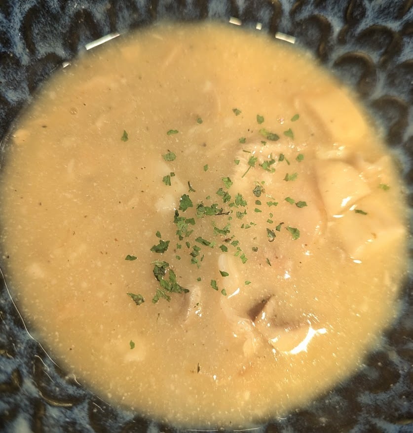Creamy wild mushroom soup!