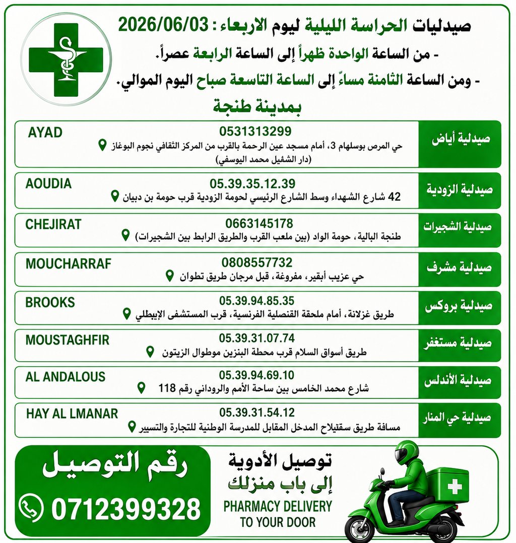 صيدلية الحراسة طنجة