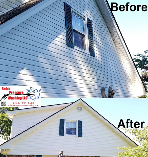 House wash in Rogersville, Tn 37857 near me by Bobs Pressure Washing LLC in Bulls Gap, Tn 37711 11