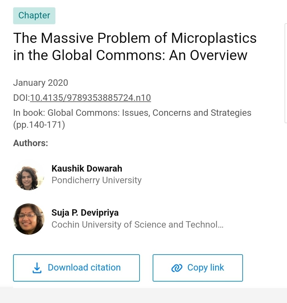 The massive problem of microplastics in the global commons