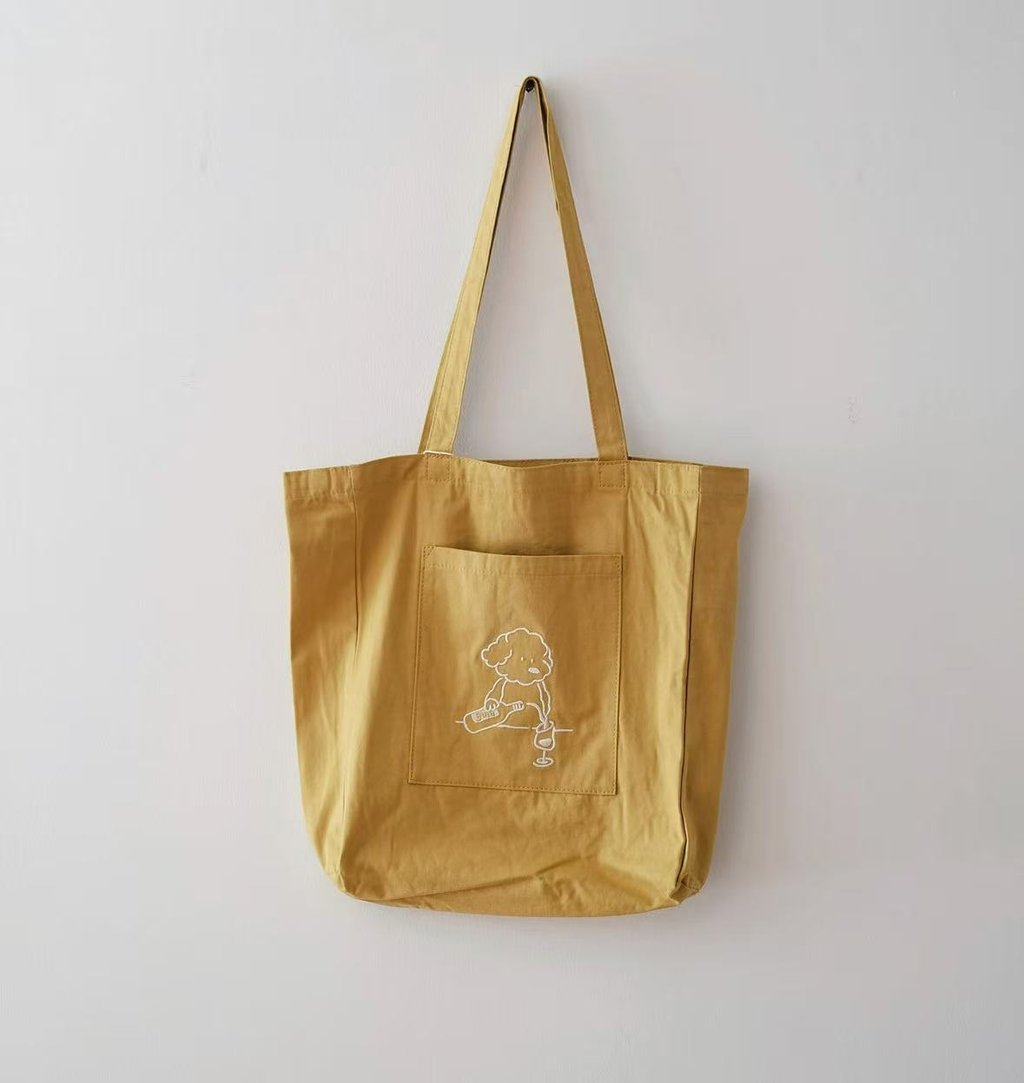 bolsa de tela personalizada con bolsillo