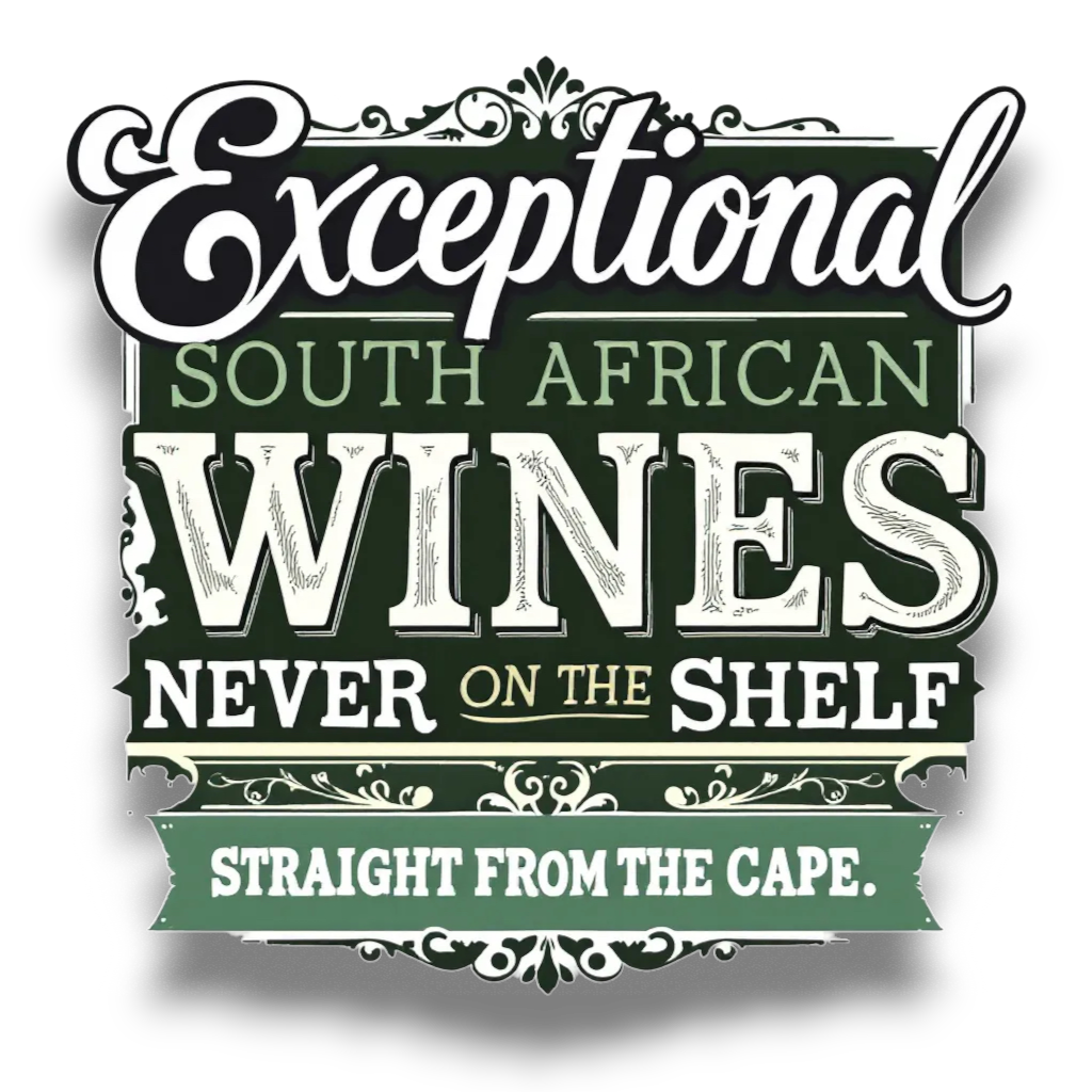 a sign that says exceptional wine on the shelf