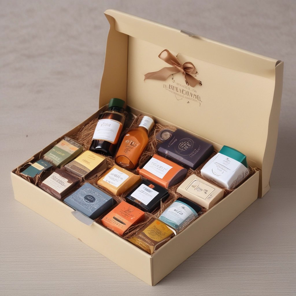 Corporate packaging set with minimalist design and premium matte finishes.