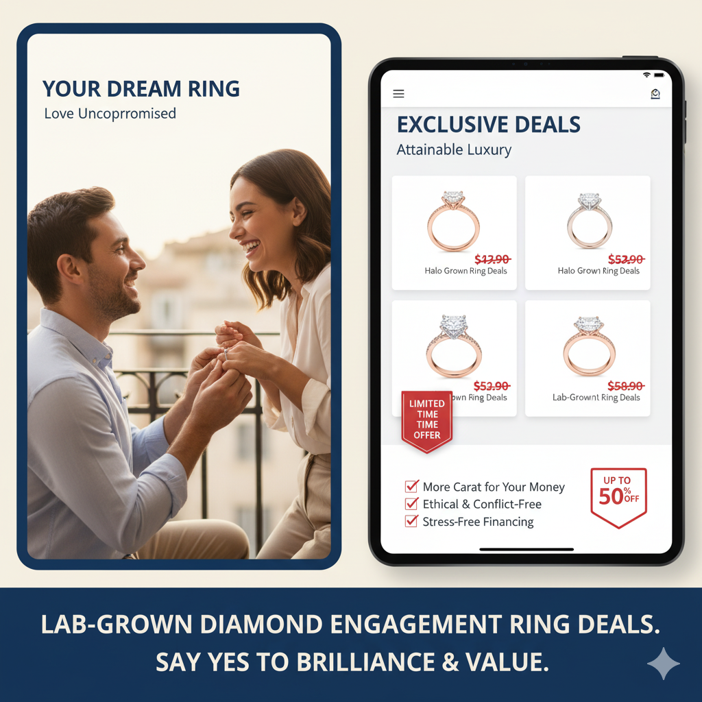 Lab-Grown Diamond Engagement Ring Deals