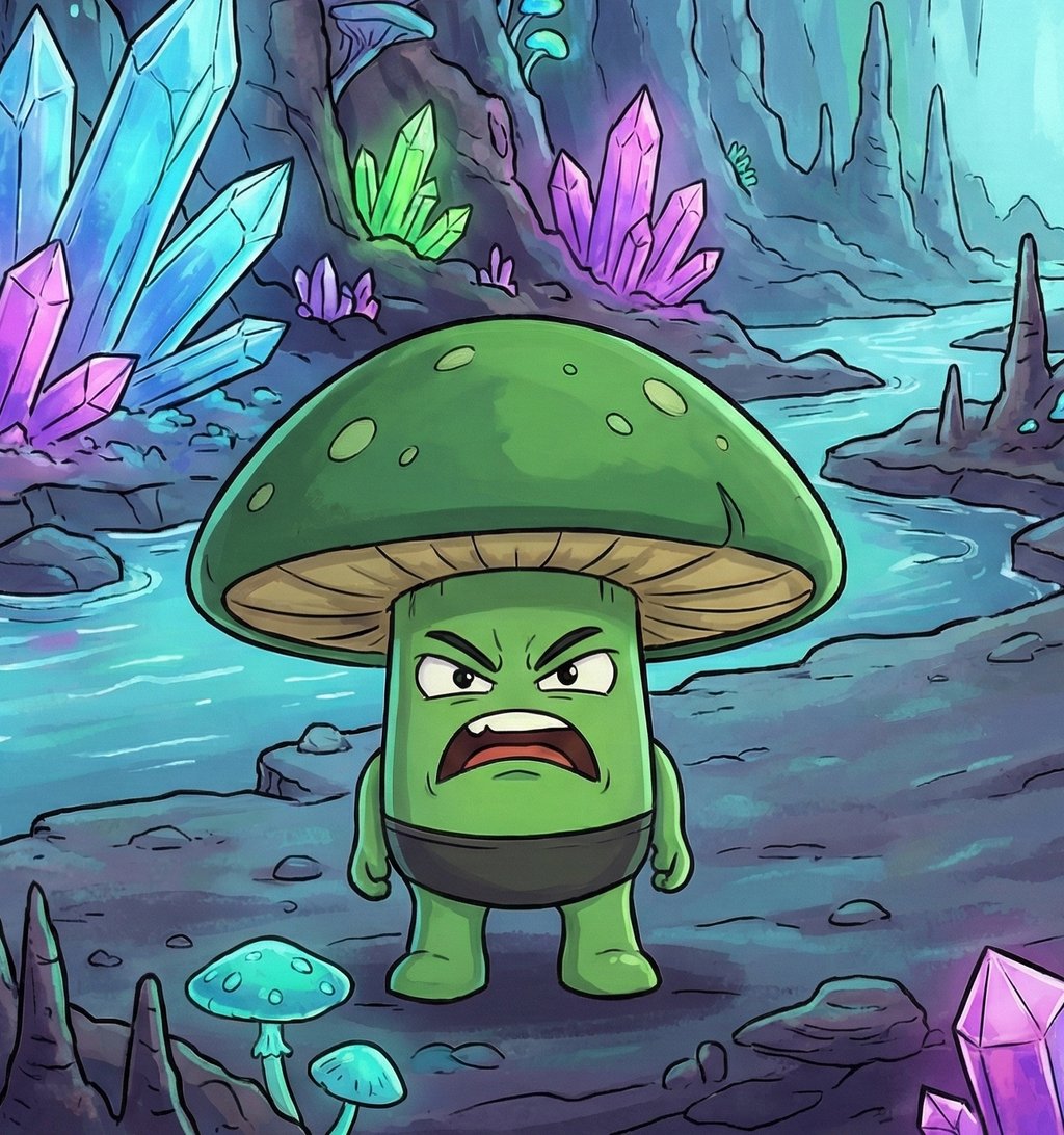 A Shrooman in their natural habitat.