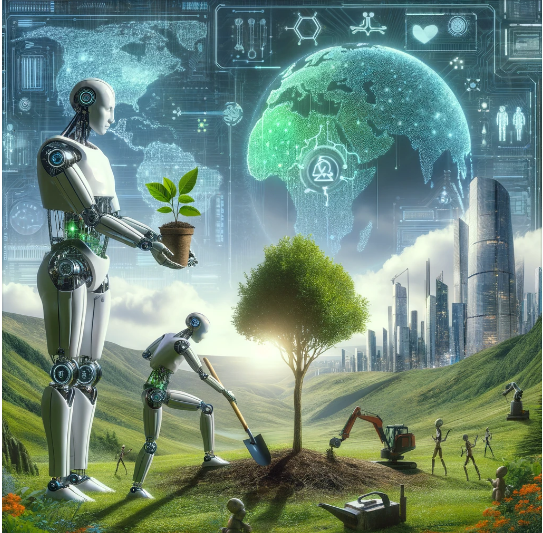 AI and robotics partnering with humanity for sustainable growth in reducing global under-employment