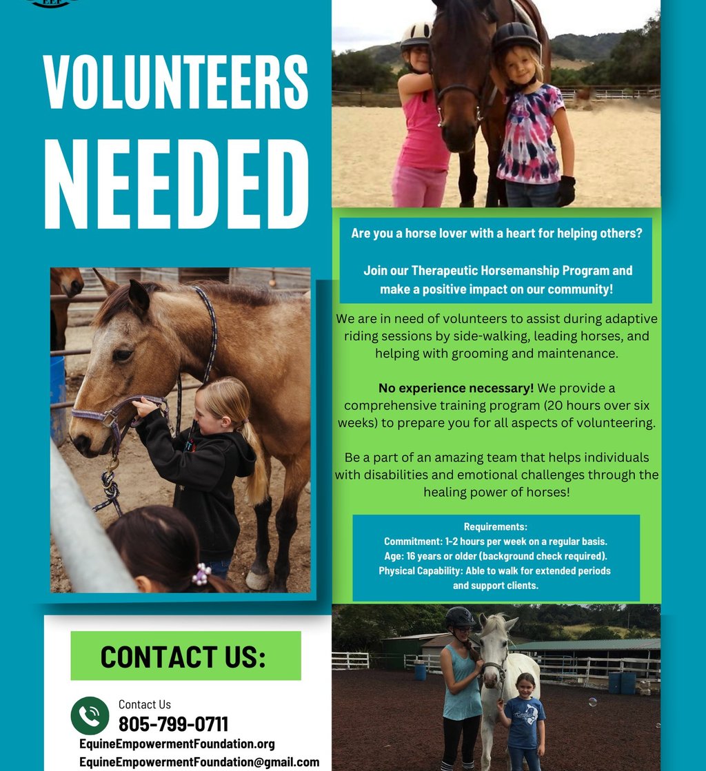 a flyer for a volunteer in the community