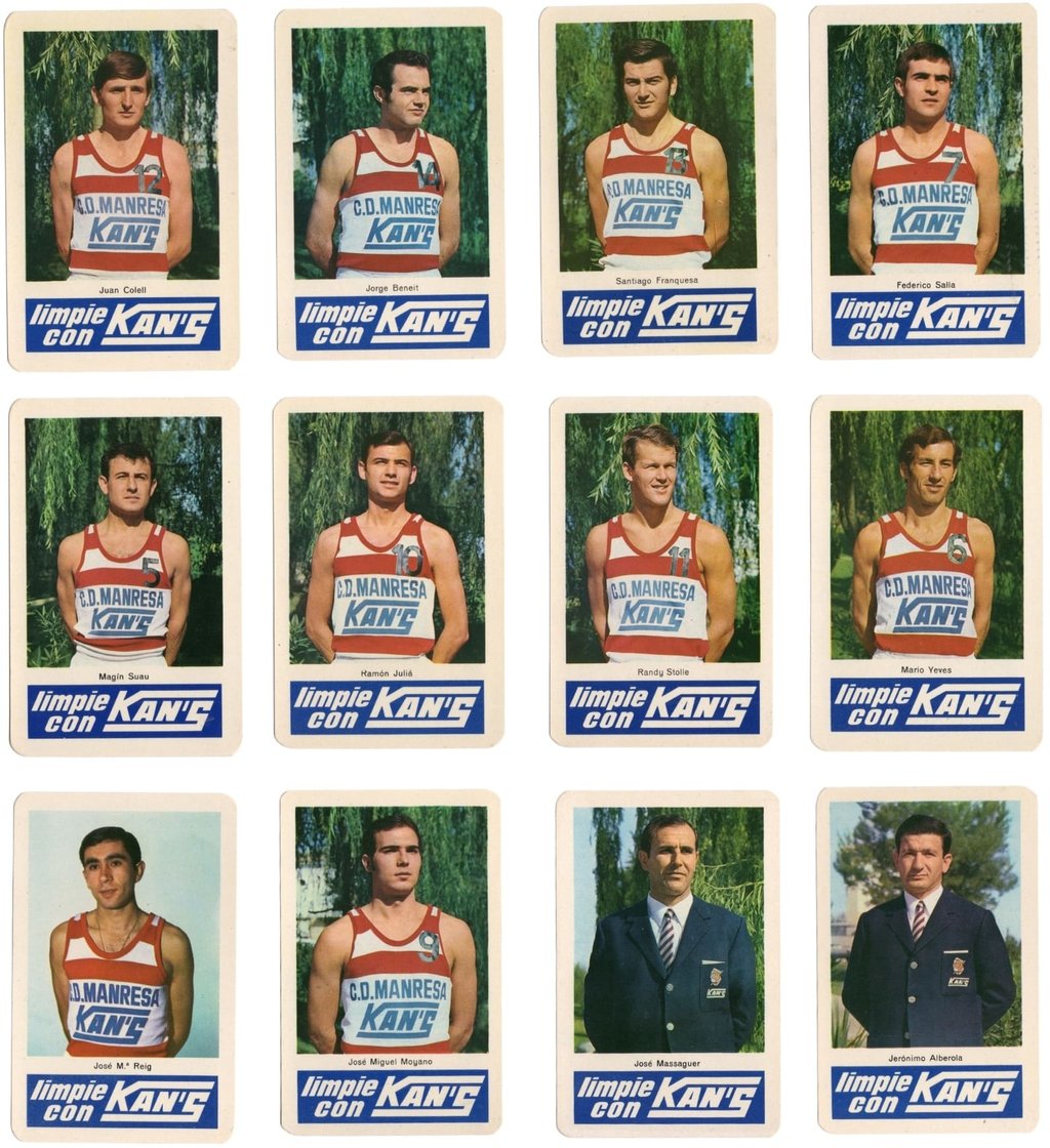 1968 Limpie Con Kan's Baloncesto Basketball Cards