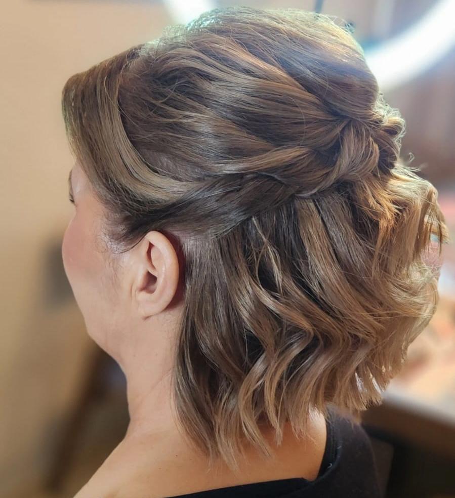 PEINADO CABELLO CORTO POR PAULA TAPIA MAEKUP HERMOSILLO