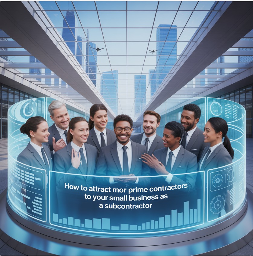 a group of business people standing in front of a large screen