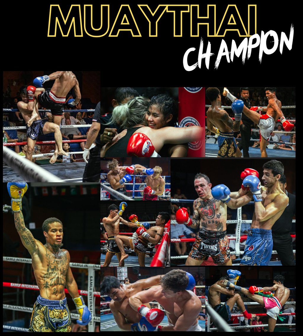 Samui muaythai boxing stadium and Gym training battle neaby chaweng at samui international today