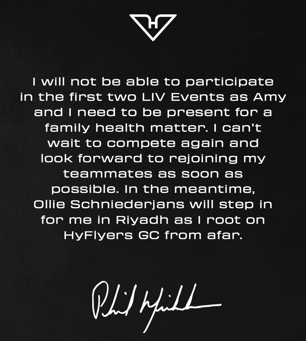 Phil Mickelson announces he will miss first two LIV events of 2026 (Photo: LIV Golf)