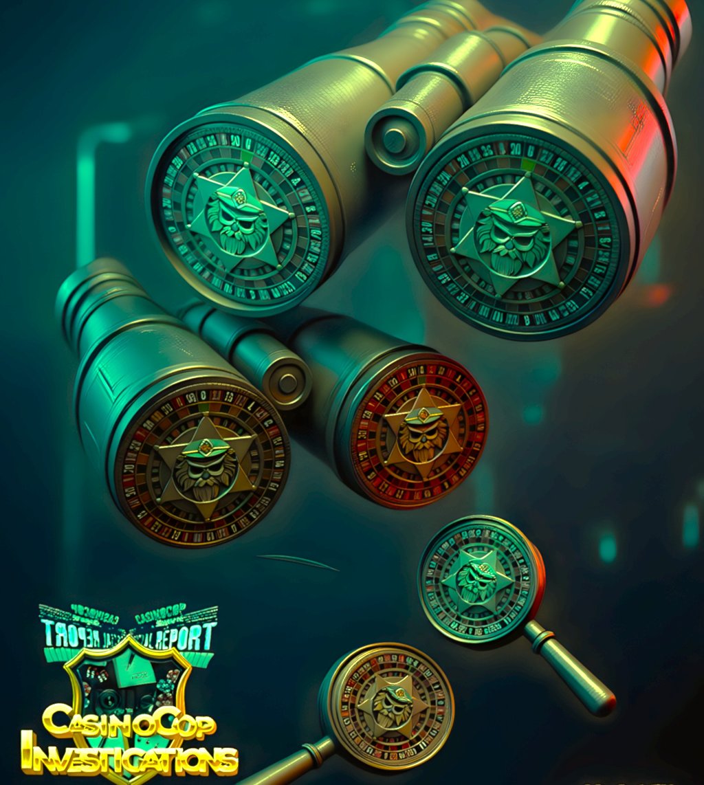 Online casino transparency South Africa, CasinoCop binoculars with roulette-wheel sheriff lenses