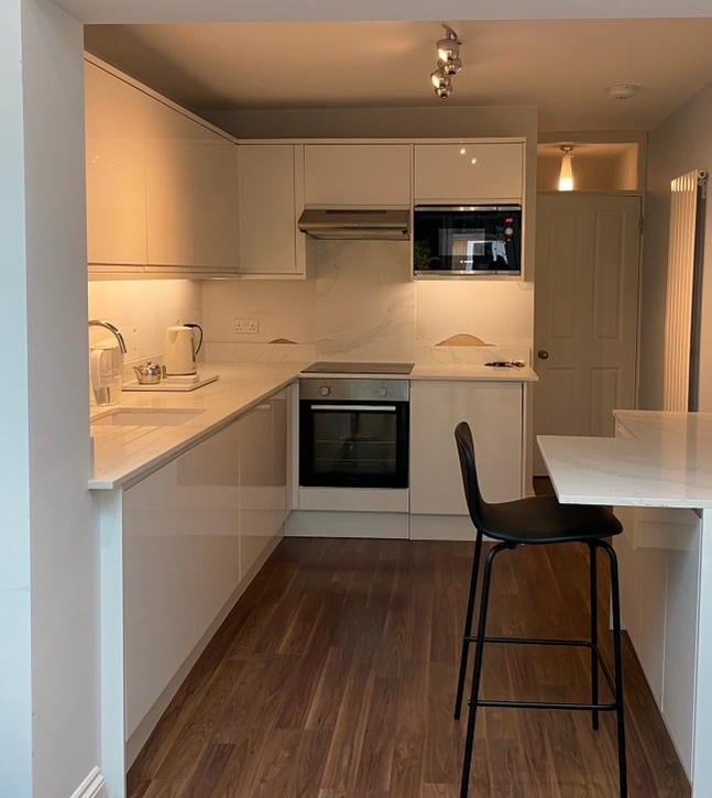 Redesigned kitchen based on 3d floor plan