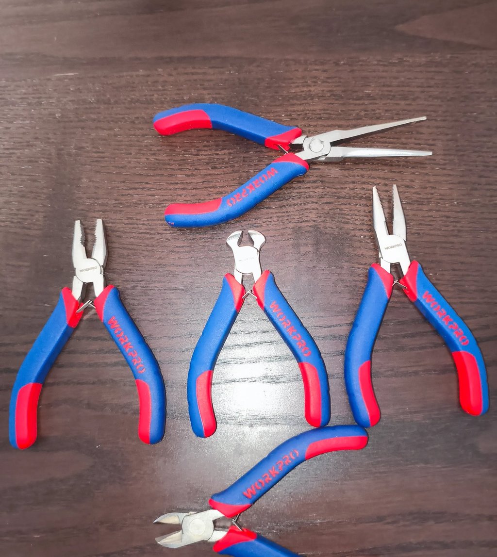 Kit de alicates de precisão para modelismo e impressão 3D