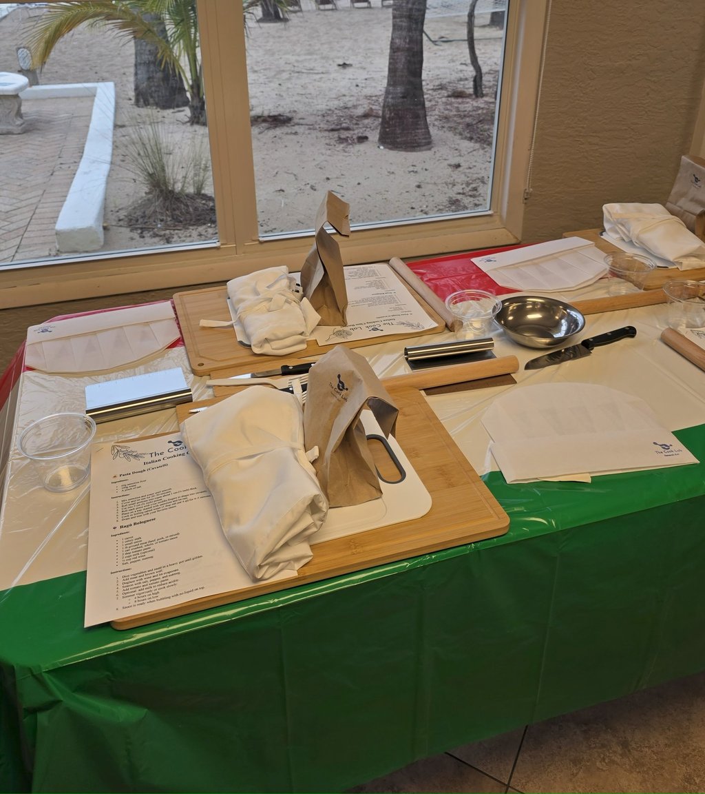 Our Italian cooking class in Fort Lauderdale