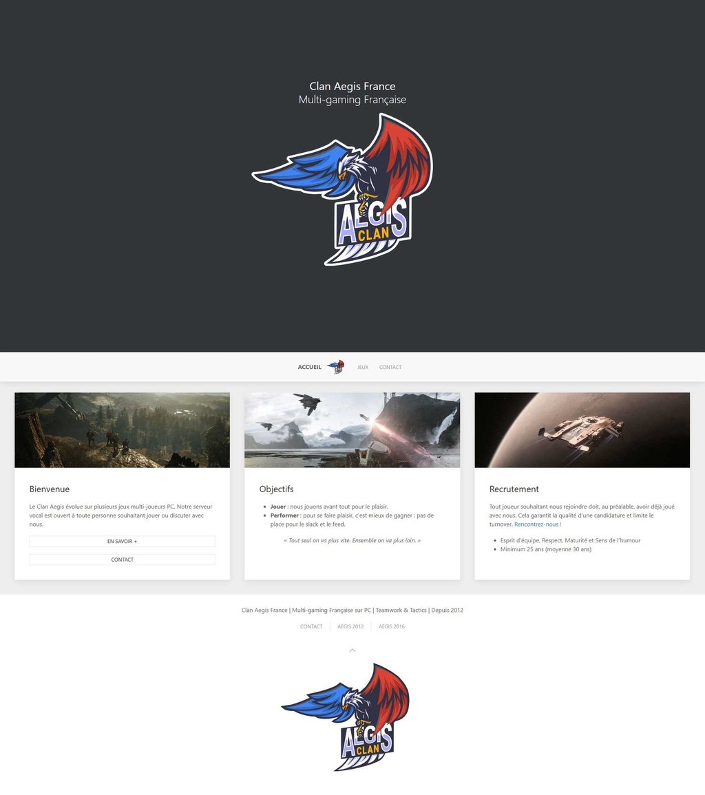 Clan Aegis France site web en 2022