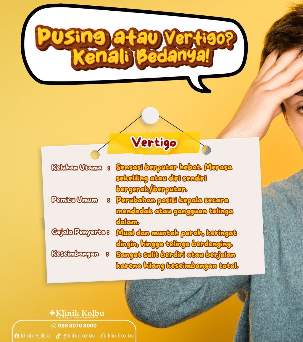 Vertigo mual keliling telinga keseimbangan