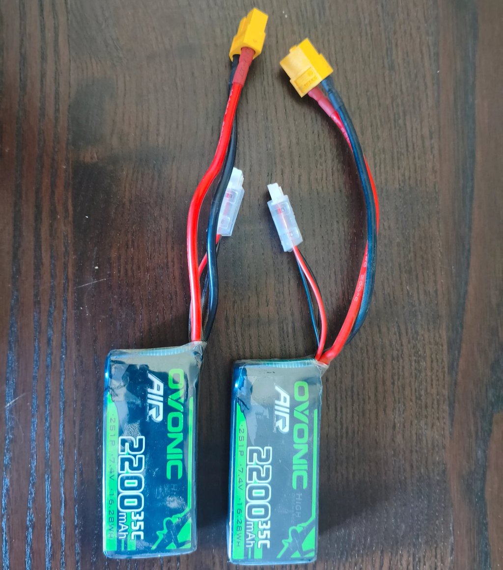 Baterias LiPo 2200mAh com design compacto
